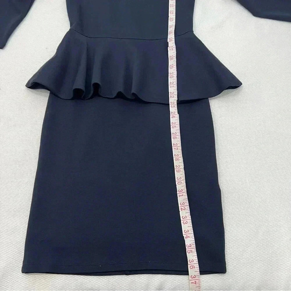Alice + Olivia Amanda Navy Peplum Shift Dress 2 - Picture 13 of 13